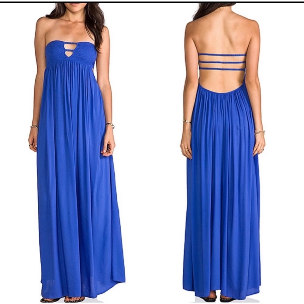 L Space Strapless Bandeau Maxi Dress